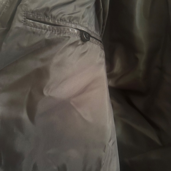 VELEZ Men's XL Black Genuine Lux Leather Bomber Jacket- Worn Once - Picture 3 of 8